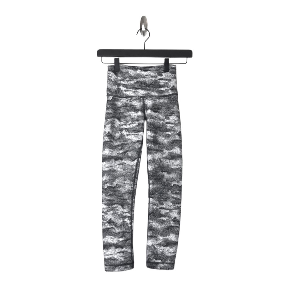 FINAL NEW Lululemon Wunder Under Crop Hi-Rise Luon Hazy Days - Picture 2 of 8